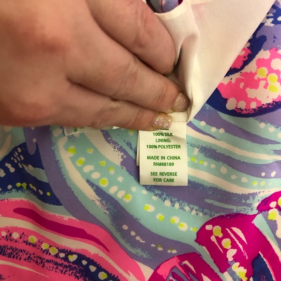 Lilly Pulitzer Jackie Silk Shift Dress in “Oh My Guava” Size Medium - Picture 4 of 7